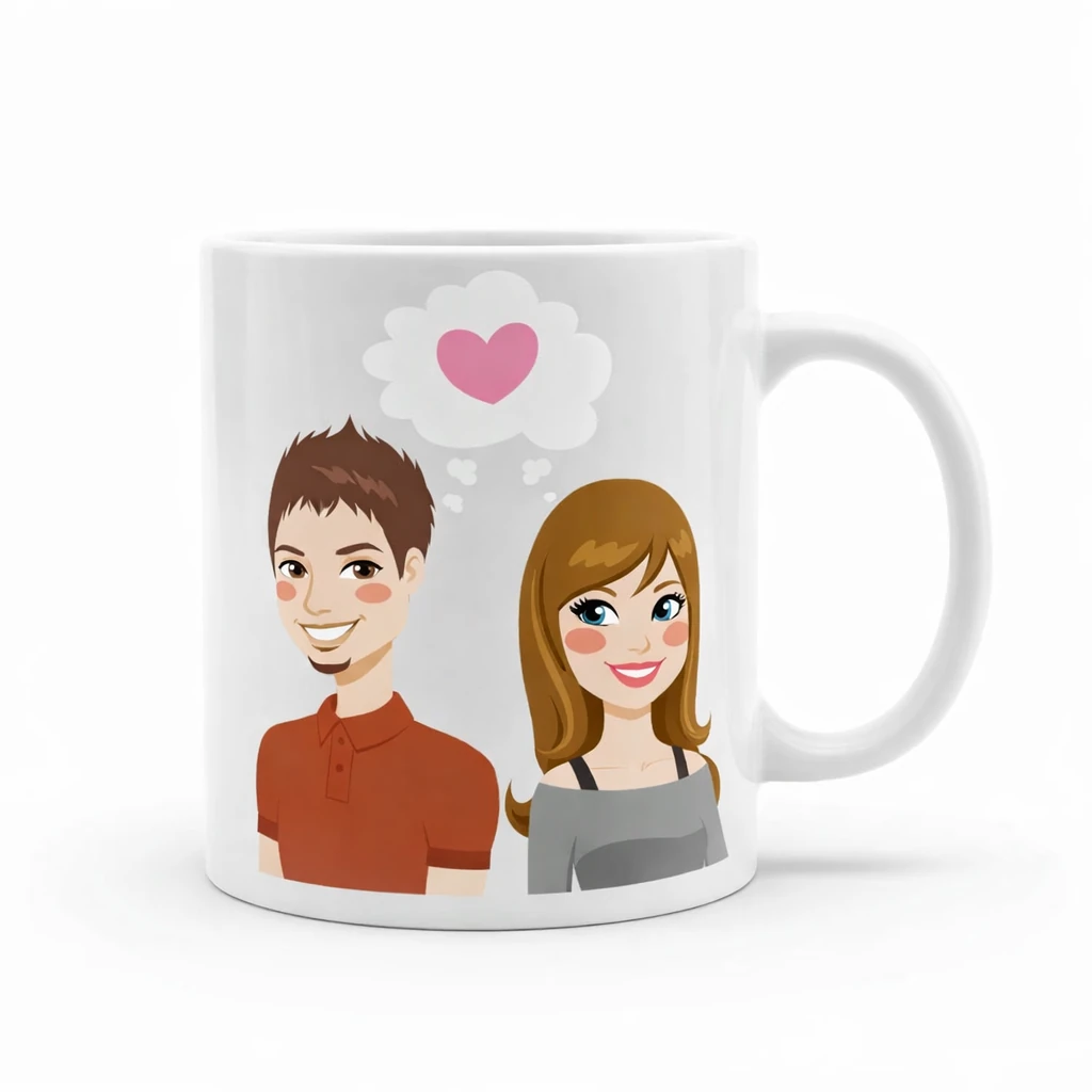 ماگ عاشقانه طرح ( A)